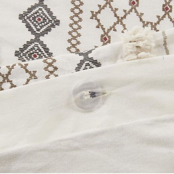 New! INK+IVY Imani 100% Cotton Duvet Mid Century Modern Design 3 Piece - Picture 4 of 16